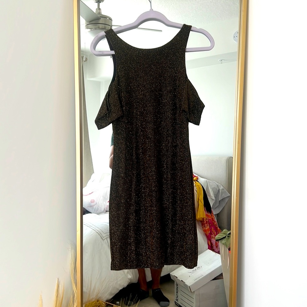 Interview dress Black golden